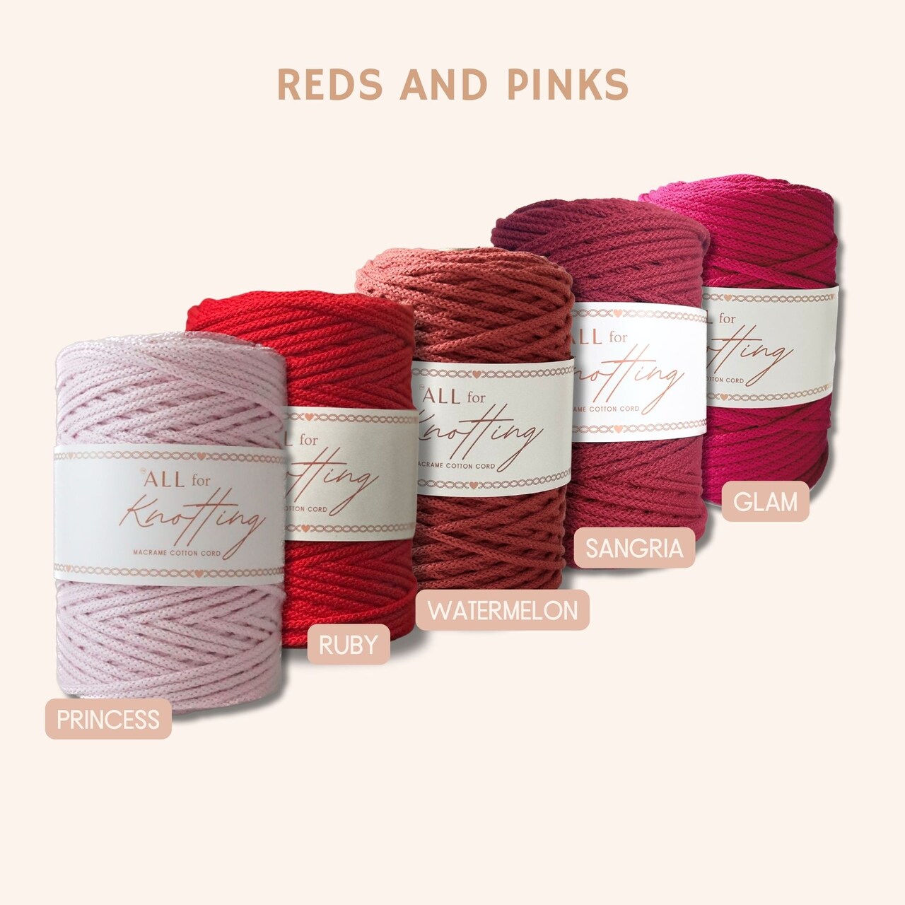 3.5mm Macrame Braided Cord, approx 490ft/163yds ALL FOR KNOTTING